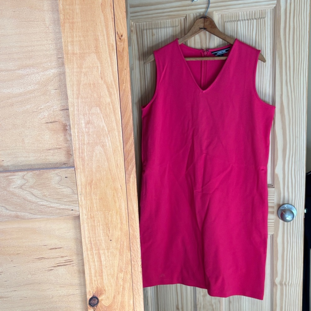 Lands' End Bold Pink Shift dress